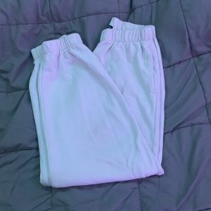 white brandy melville sweatpants